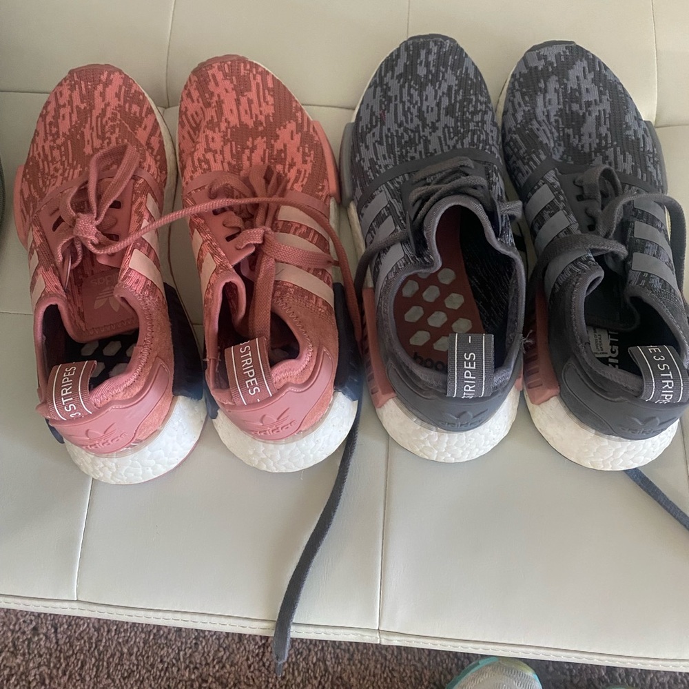 Adidas MND -R1 size 7 gray and pink